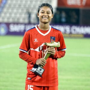  Poornima Rai, SAFF U20 Championship 2025, Nepal Women's Football, SAFF Top Scorer, Nepal vs Bangladesh, Sagarika, Nepali Women Footballer 