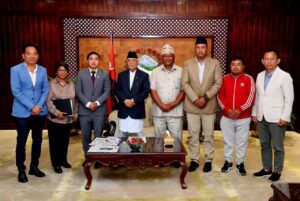 प्रधानमन्त्री ओलीद्वारा जगातीमा ५० हजार क्षमताको रंगशाला निर्माणको घोषणा
मेटा विवरण: प्रधानमन्त्री केपी शर्मा ओलीले भक्तपुरको जगातीमा ५० हजार क्षमताको रंगशाला निर्माणको योजना अघि सारेका छन्। सरोकारवाला निकायहरूसँग छलफल गरी प्रारम्भिक तयारी अघि बढाइएको छ