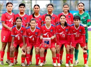 साफ महिला यू–२० च्याम्पियनसिप, नेपाल बनाम बंगलादेश, महिला फुटबल नेपाल, पूर्णिमा राई, मीना देउवा, भुटानविरुद्ध जित, बंगलादेश फुटबल, नेपाली खेल समाचार