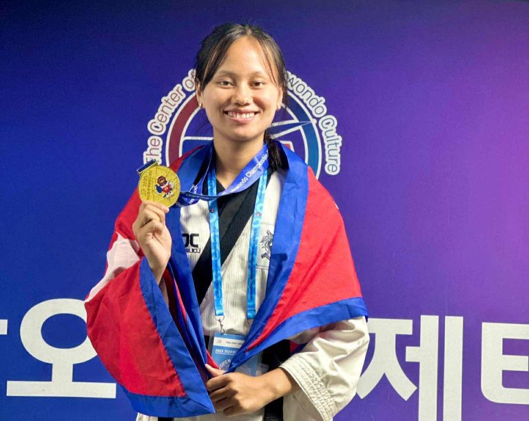कोरियामा चम्किइन् रमिला तामाङ: तेक्वान्दोमा स्वर्ण जित्दै देशलाई चिनाए