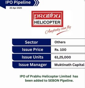 Prabhu Helicopter IPO, Prabhu Helicopter 10 years, Nepal helicopter service, H125 Airbus Nepal, Prabhu Group aviation, Nepal tourism flight, helicopter IPO Nepal 
