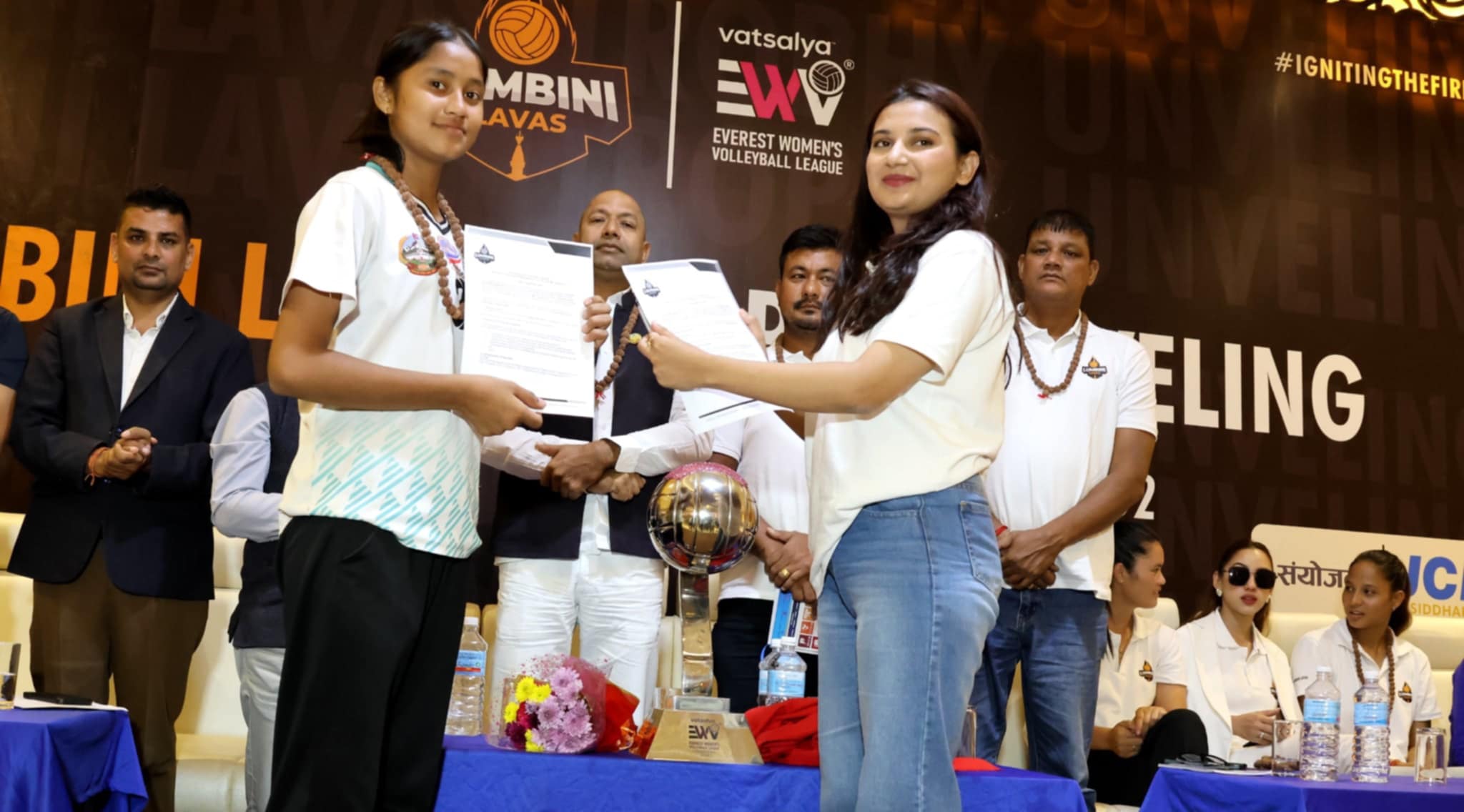जानकी केसी, लुम्बिनी लाभाज, महिला भलिबल लिग, EWVL 2025, वात्सल्य एभरेष्ट महिला भलिबल