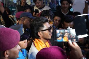 रवीन्द्र ढाट, MFN १७, बान्टमवेट च्याम्पियन, नेपाली फाइटर, एमएमए नेपाल, भारत नोएडा, स्वागत समारोह, नेपाली खेलकुद