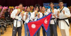 नेपाल तेक्वान्दो, तेक्वान्दो पदक, दक्षिण कोरिया तेक्वान्दो, एमबिसी कप तेक्वान्दो, नेपाली खेलाडी, अन्तर्राष्ट्रिय तेक्वान्दो प्रतियोगिता, सिता तामाङ, अन्जन चौधरी, अस्मिन राउत, निशा दर्नाल 