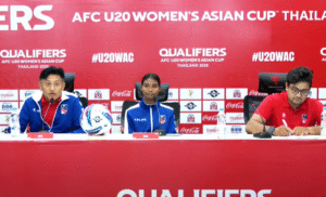 नेपाल महिला फुटबल, AFC U-20 महिला एसियन कप, नेपाल बनाम भुटान, नेपाली महिला टिम, याम गुरुङ, बिर्सना चौधरी, उत्तर कोरिया महिला फुटबल, साउदी महिला टिम, AFC महिला छनोट, नेपाली खेलकुद समाचार
