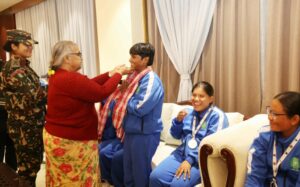 दृष्टिविहीन महिला क्रिकेट, टी–२० विश्वकप, उपविजेता नेपाल, प्रधानमन्त्री सुशीला कार्की, नेपाली महिला दृष्टिविहीन टोली, बालुवाटार भेट, क्रिकेट इतिहास, सरकारी सहयोग, खेलकुद उपलब्धि, श्रीलंका प्रतियोगिता, गीता पौडेल, पुरनसिंह खत्री, नेपाली खेलकुद समाचार, नेपाल दृष्टिविहीन क्रिकेट, समर्थन आश्वासन