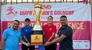 झापा महिला गोल्डकप २०८२, एपिएफ महिला फुटबल, नेपाल पुलिस क्लब, झापा फुटबल फाइनल, दुधे रंगशाला, महिला फुटबल नेपाल, Police vs APF final, LVD Jhapa Gold Cup, झापा खेलकुद समाचार, महिला फुटबल पुरस्कार
