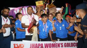 नेपाल पुलिस क्लब, झापा गोल्डकप, मिना देउवा, एपीएफ फुटबल क्लब, महिला फुटबल नेपाल, एलभीडी झापा गोल्डकप, पुलिस क्लब च्याम्पियन, नेपाली फुटबल समाचार
